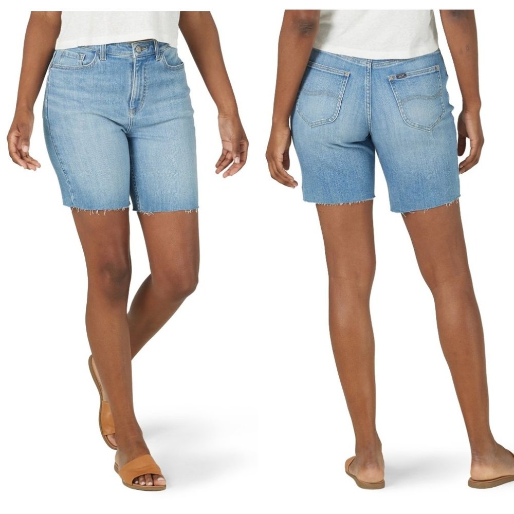 Lee Light Blue Denim Jean Shorts 10